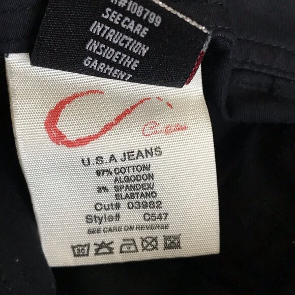 C’est Toi Black Low Rise Cargo Pants Ankle Zipper Junior’s Size 3 - Picture 7 of 12